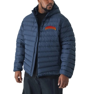 Premium Quality Fashionable Puffer <b>Jacket</b> Men's <b>Waterproof</b> Hooded Zipper Puffer <b>Jacket</b> Winter Casual Cotton <b>Padded</b> Coat 2026 - Product Image 1