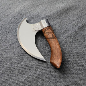Accessoires de cuisine de qualité supérieure, hache à pizza en acier inoxydable avec manche en bois, taille et couleur personnalisables - Product Image 2