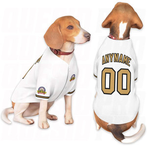 Summer Pet Clothes Baseball Dog Shirts Breathable Dog Clothing <b>T</b> Shirt Apparel for Soccer Team Custom Name Number Sportswear Dog - Product Image 1