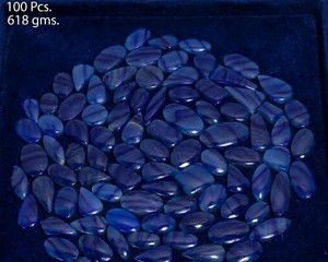 Lote de Cabujones de Lapislázuli Natural Pulido Liso, Gemas Azules Intensas, Piedras Sueltas al por Mayor para Fabricación de Joyería - Product Image 4