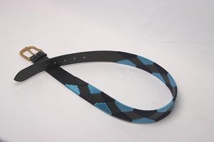 Ceinture de polo argentine en cuir marron de luxe, faite à la main, avec boucle tête de mort, haute résistance, légère, respirante, durable, couleurs personnalisables - Product Image 5