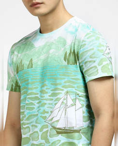 Camiseta en blanco gruesa de peso pesado de 250gsm personalizada unisex patrón de logotipo personalizado en línea algodón pesado calidad básica Camiseta de algodón transpirable - Product Image 1