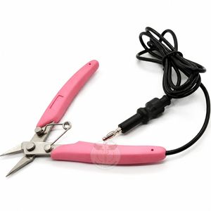 Alicates de punta fina micro de acero inoxidable con mordazas rectas rectificadas, herramienta para soldadura de joyería permanente - Product Image 1