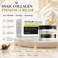 Crème à l'essence d'escargot Odm Oem 60g, acide hyaluronique, raffermissante, anti-rides, hydratante, blanchissante, anti-âge, crème pour le visage pour tous types de peau