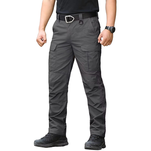 Pantalon cargo droit pour homme en toile de haute qualité, robuste, décontracté, écologique, pour usage quotidien et streetwear - Product Image 1