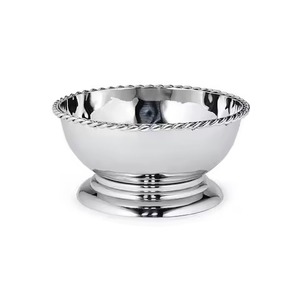 Tazón para Servir Ensaladas de Frutas, Acabado en Níquel, Hecho a Mano, Apto para Lavavajillas, Moderno, Lujoso, Personalizable, Centro de Mesa - Product Image 1