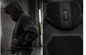 Bikers 3D MIX MEDIA Custom Luxury Premium Style Mesh Fleece Unisex Motorcycle Hoodie CE Approved Removable <b>Protectors</b> Quick Dry - Product Image 3