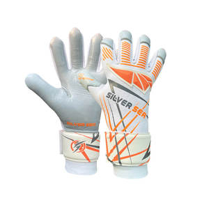 Gants de gardien de but SILVER SEA SPORTS sur mesure, haute qualité, en latex allemand, respirants, antidérapants, avec protection des doigts. - Product Image 1