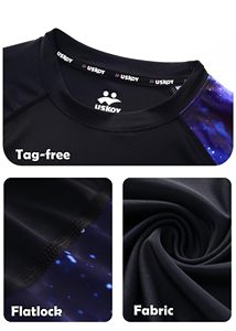Factory Custom Rashguard Unisex Sublimation UV Protection Compression Moisture Wicking Anti Odor Polyester Wholesale OEM - Product Image 3