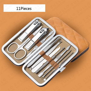 New Arrival Professional Stainless Steel <b>Manicure</b> Pedicure <b>Kit</b> Nail Clipper Set Beauty Grooming Tools OEM Private Label - Product Image 2