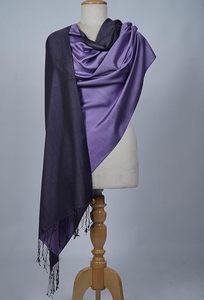 Estola Reversible de Cachemira y Seda Premium para Mujer, Ligera y Suave, Chal de Doble Cara, Bufanda de Lujo Ultra Suave de Diseñador - Product Image 5