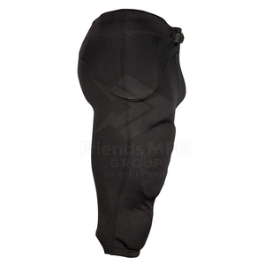 Mens Black <b>Padded</b> American Football Pants Belt Closure Breathable Athletic Practice Game Performance Sportswear Adult Wear - Product Image 5