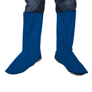 Protège-chaussures de protection individuelle en cuir de vachette pleine fleur de qualité supérieure, robuste, écologique et résistant à la chaleur - Product Image 4