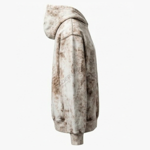 Hoodie Homme Écologique Séchage Rapide Effet Délavé 400 g/m² Coupe Classique Polyester/Coton Épais Blanc Vintage Personnalisé Meilleure Vente - Product Image 4
