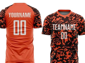 Ensemble de maillots de football personnalisés sublimés unisexe à manches courtes, imprimé géométrique, 100% polyester, toutes saisons, vêtements d'équipe pour adultes - Product Image 2