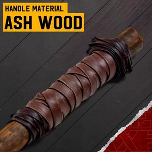 Hacha de Acero al Carbono con Mango de Madera Hecho a Mano, 3 Filos de Corte, 66 cm de Longitud Total, Multiusos, Industrial, para Campamento y Actividades al Aire Libre - Product Image 4