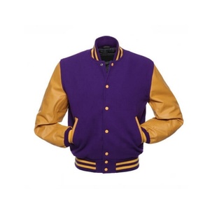 Custom Clothing Manufacturer College Letterman Varsity Chenille Embroidery Baseball Jacket for <b>Men</b> - Product Image 3