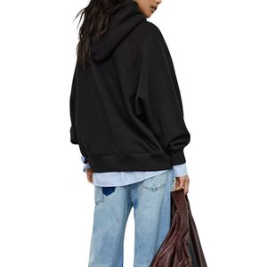 Sudadera con Capucha Extra Grande para Mujer, con Logotipo Personalizado, 100% Algodón, Sudadera de Moda, Venta al Por Mayor OEM ODM - Product Image 5