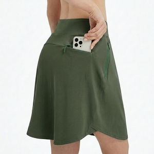 Women's Tennis Shorts Multi-Pocket Sporty Eco-Friendly Anti-UV Spandex/Nylon High Waist for Daily Wear - Product Image 4