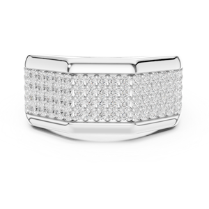 925 Sterling <b>Silver</b> Pave Moissanite <b>Ring</b> <b>for</b> <b>Men</b> Hip Hop Wedding Party Daily Wear Jewelry Gift At Factory Price - Product Image 2