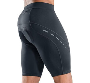 Shorts de cyclisme noirs pour hommes en Spandex et Nylon, respirants, anti-transpiration, séchage rapide, extensibles dans quatre directions, shorts de sport - Product Image 2