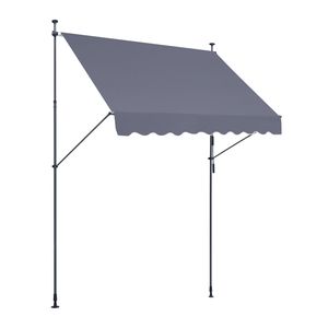 Tenda da Sole Retrattile per Patio Sunsetter 98 x 47 Pollici con Manovella Manuale, Tettoia Parasole per Esterni - Product Image 1