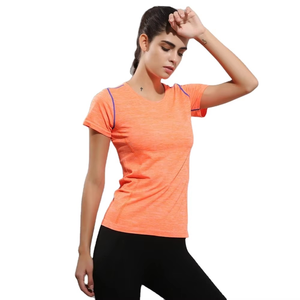 Camisetas y Pantalones Cortos Deportivos para Mujer, Otoño, para Gimnasio y Running, con Logotipo Personalizado, Ropa Deportiva Activa, Tejido Comprimido Antiarrugas de Secado Rápido - Product Image 5