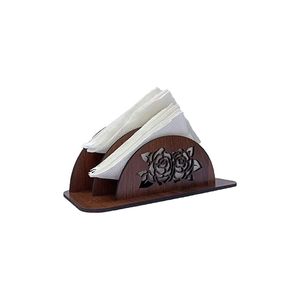 ที่ใส่กระดาษเช็ดปากแบบแบนทำจากไม้ MDF สำหรับโต๊ะอาหาร ที่ใส่กระดาษทิชชูทันสมัย ทนทาน สำหรับใช้ในบ้าน ห้องครัว ร้านอาหาร - Product Image 6