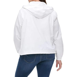 Custom Printed High Quality Lightweight Waterproof Breathable Four-Way Stretch Leather Jacket Stand Streetwear 100% Polyester - Product Image 5