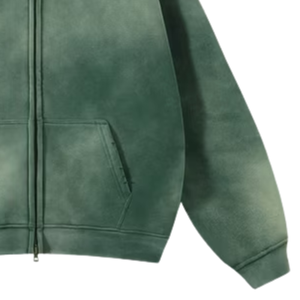 Wholesale Made Fabric Plus Size <b>Men</b> Solid Pattern Customized Color Polyester Cotton Winter Sportswear Fully Zipper Hoodies <b>Men</b> - Product Image 2