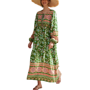 Vestido midi informal floral para mujer, vestido ligero de verano - Product Image 3