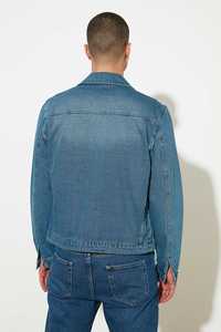 Custom <b>Men</b> <b>Denim</b> <b>Jacket</b> Stylish Urban Wear Durable Fabric Oem Odm Private Label Bulk Manufacturer - Product Image 6