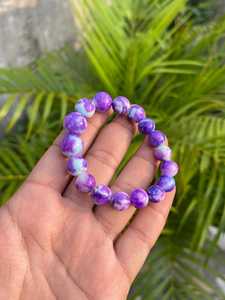 Certified Sugilite <b>Bracelet</b>: Sugilite <b>Beads</b> <b>Bracelet</b> (9.5-13mm) - Product Image 3