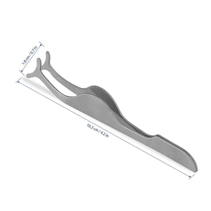 Pinces à cils et applicateurs de cils en acier inoxydable japonais, antistatiques, à pointe lisse, durables, outils fins pour extensions de cils - Product Image 2