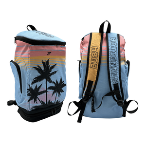 Sac à dos de football robuste pour hommes et jeunes, imperméable en polyester, avec poche pour casque, porte-ballon, multi-compartiments, personnalisable pour équipe - Product Image 3