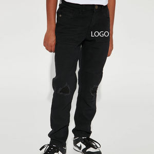 กางเกงยีนส์สบายๆ พร้อมบริการออกแบบโลโก้ตามสั่ง ราคาประหยัด ดีไซน์ลำลอง ลุคเท่ห์ ทนทาน สำหรับเด็กผู้ชาย ปี 2026 - Product Image 1