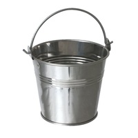 Seaux en métal miniatures de haute qualité, 3L/4L/5L, avec poignées métalliques, galvanisés, taille et forme personnalisées, cadeaux de jardinage très vendus