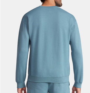 Sudadera de pana para hombre con orificio para el pulgar, jersey de entrenamiento de alto rendimiento, manga larga, top deportivo atlético con agarre, ropa exterior deportiva. - Product Image 3