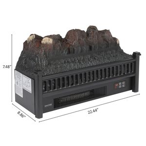 Caminetto Elettrico da 23 Pollici con Fiamma Multicolore da 1400W, Cornice Effetto Legno, Filo Riscaldante, Telecomando e Wi-Fi - Product Image 6
