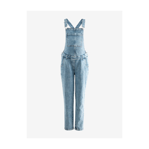 Salopette en jean pour femme, décontractée, bretelles réglables, douce, confortable, tendance, streetwear quotidien - Product Image 1