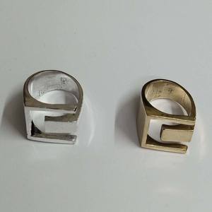 Anillos de latón para mujer con diseño bohemio de Metal GS, joyería de aleación de colores dorados y plateados para compromiso de fiesta, modelo - Product Image 1