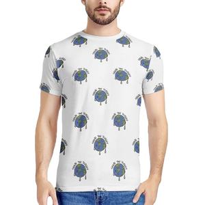 Camiseta de manga corta con hombros caídos, informal, personalizada, impresa, servicio OEM, venta al por mayor, 180 GSM, transpirable, algodón de calidad Premium - Product Image 5