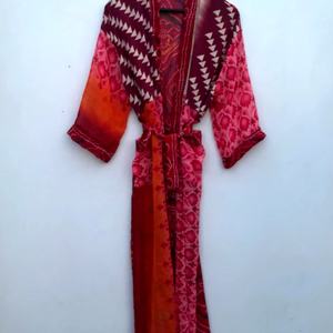 Mezcla de seda Poly Silk Kimono Jacket Cardigan Jacket Vintage Kimono - Product Image 1