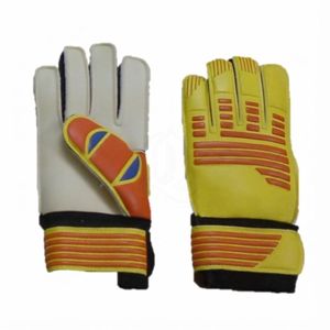 Gants de gardien de but de football bleu et orange avec paume en latex à haute adhérence, support flexible pour le poignet, pour les matchs et l'entraînement - Product Image 4