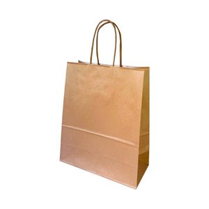 Sac en papier kraft classique recyclable avec poignée pour l'emballage alimentaire, idéal pour les restaurants et les cadeaux - Fournisseur d'usine - Product Image 2