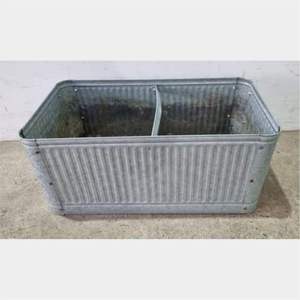 Grand bac à plantes ovale en métal, pot de fleurs rustique style ferme, seau à glace pour boissons de jardin avec poignées pour extérieur - Product Image 3