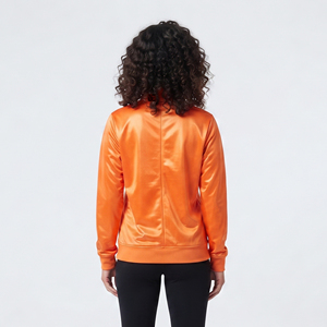 Vestes de sport pour femmes, vestes d'entraînement personnalisées imprimées avec fermeture éclair intégrale, vestes de sport imprimées à col montant et fermeture éclair pour femmes - Product Image 2