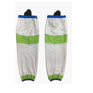 White Green Blue <b>Knee</b> <b>High</b> Leg Warmers Breathable Knitted Solid Color Casual Adults Regular Style Tube <b>Socks</b> - Product Image 1