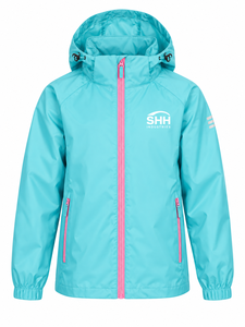 Veste de pluie imperméable à capuche pour femme, coupe-vent léger avec fermetures éclair contrastées, poignets élastiques, logo personnalisé, veste d'extérieur - Product Image 1