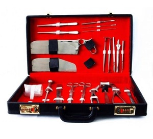 Mejor Precio, Juego de Instrumentos Quirúrgicos Veterinarios Post-mortales Manuales de Acero Inoxidable de Alta Calidad, Clase I Maher CE - Product Image 1